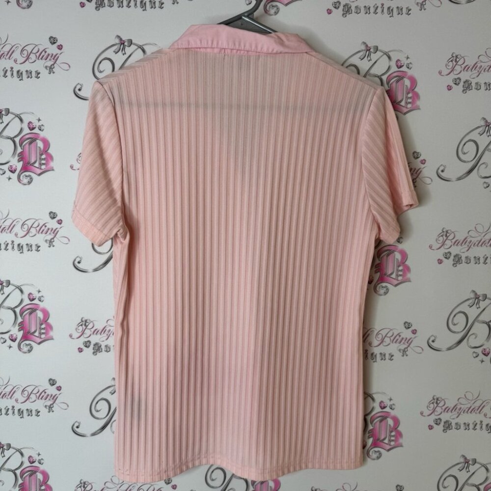 Beechers Brook Tshirt Collared Button Down Button… - image 2